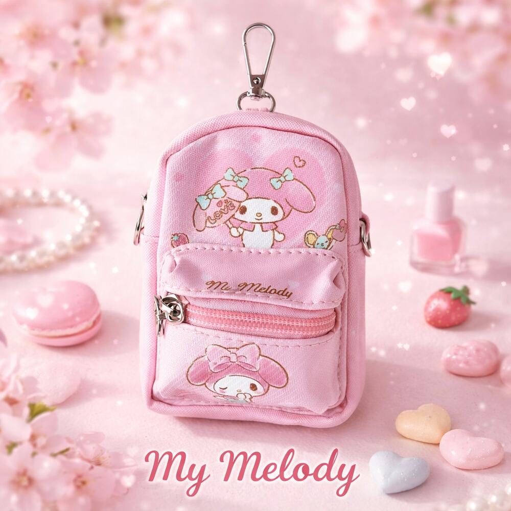 Sanrio Baby Pink My Melody Mini Crossbody Backpack NEW
